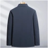 Middle-aged man Dad Spring and Autumn Jacket 2023 New Style Business casual lapel men's jacket for middle-aged and elderly men Specification image